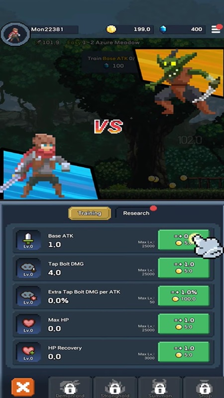 Fight against various types of monsters in Minecraft MOD APK