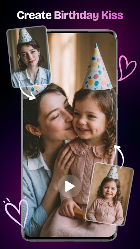 Create memorable birthday videos in Happy Birthday Video Maker MOD APK