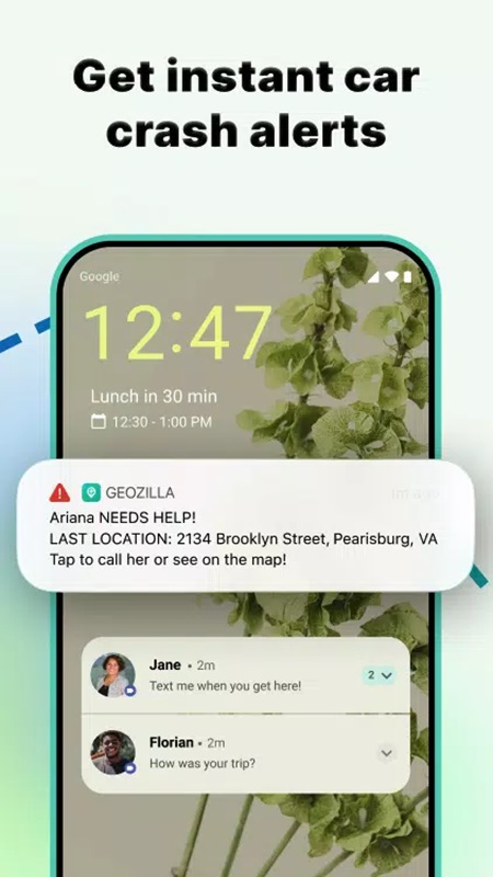 Detect collision warnings with detailed information in GeoZilla MOD APK