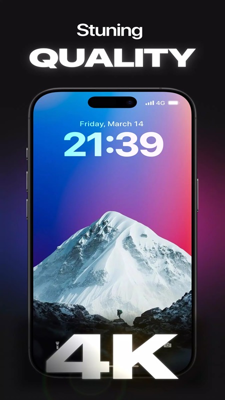 Ensure sharp wallpaper quality in Wallpics MOD APK
