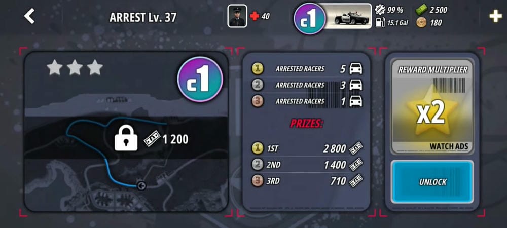 Complete missions to get rewards in OWRC Police MOD APK