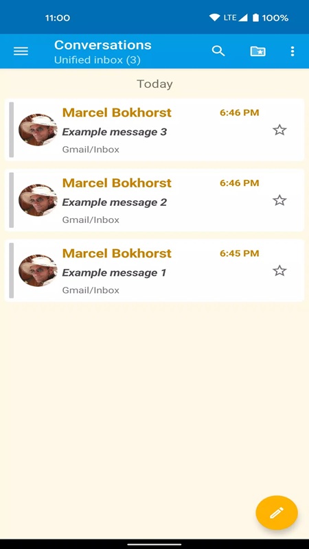 Star important emails in FairEmail MOD APK