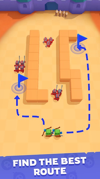 Choose the safest paths to attack enemies in War Inc Rising MOD APK