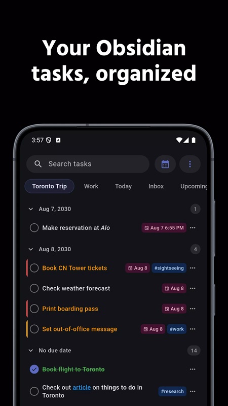 It's easy to distinguish tasks in TaskForge MOD APK