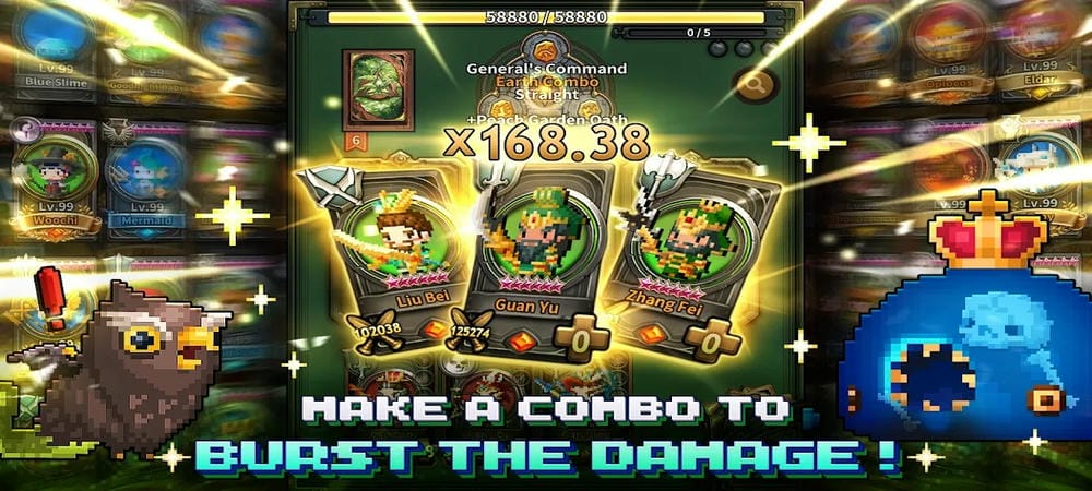 Flip the cards to know your strength in TripleFantasy MOD APK