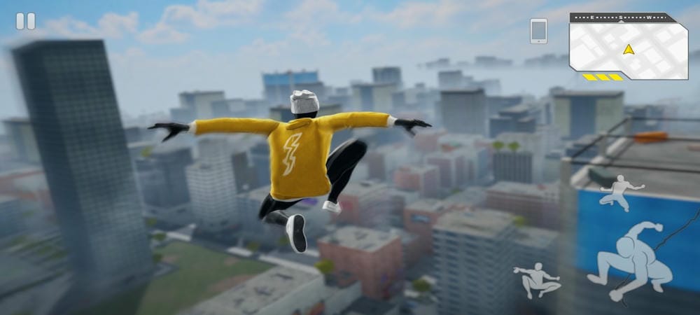 You can jump, somersault in the air in Spider Fuser MOD APK