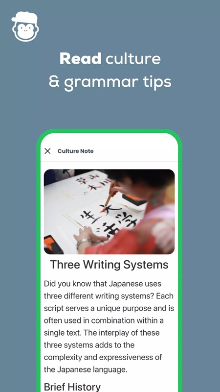 Read and follow the cultural and grammar tips in Ling MOD APK