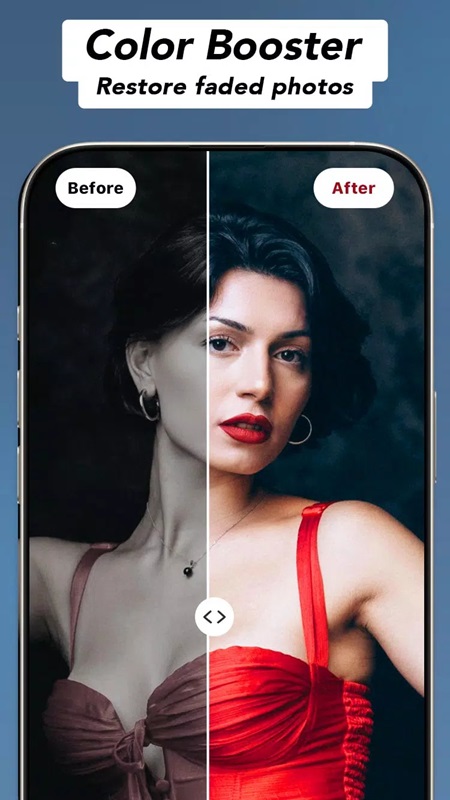 Easily improve the quality of blurred photos in AIFoto MOD APK