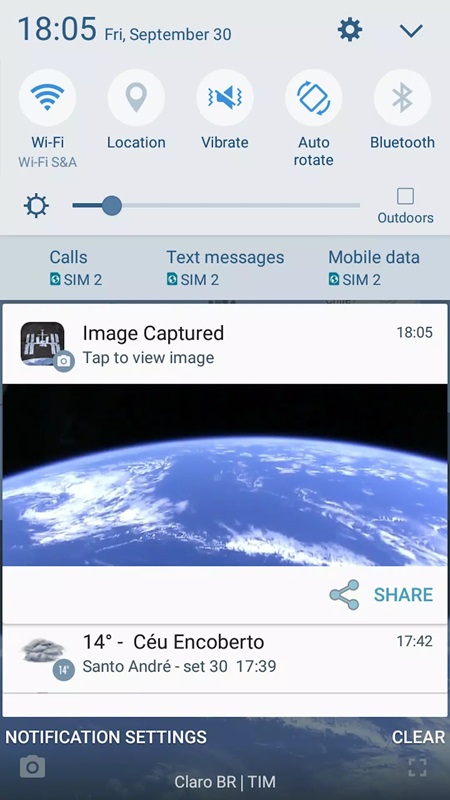 Get full system notifications in ISS Live Now MOD APK