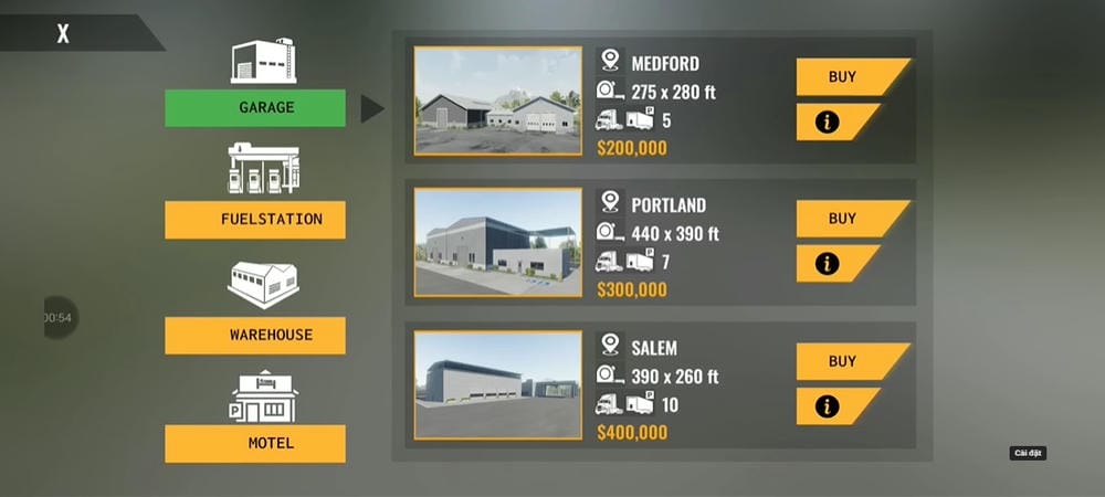 Unlock more new buildings in Truck Simulator Big Rigs MOD APK
