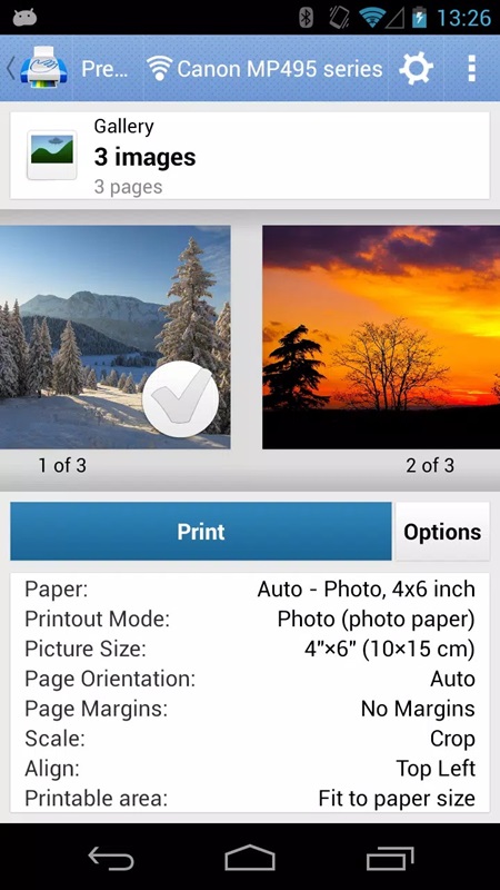 Discover convenient photo printing mode with realistic images in PrintHand MOD APK