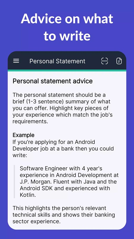 Full instructions for creating an impressive CV in CV Engineer MOD APK