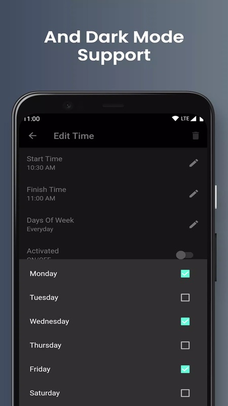 Easily switch from light mode to dark mode in BlackOut MOD APK