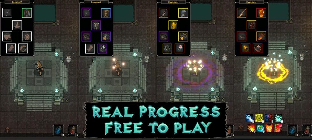 Collect and use equipment in Phantom Tower MOD APK