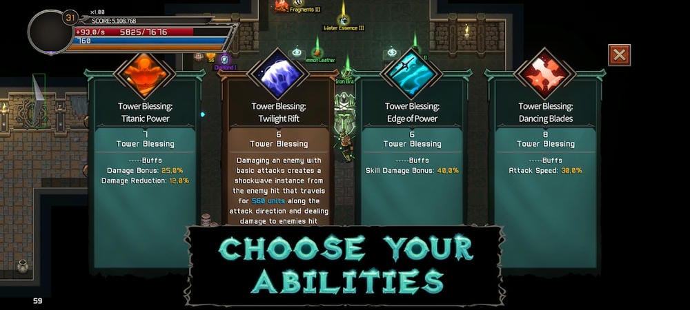 Combine with powerful moves in Phantom Tower MOD APK