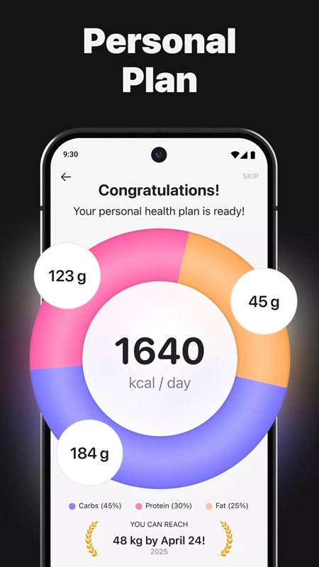 Quickly complete previously set plans in Calz MOD APK