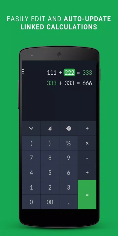 Easily edit and automatically update linked calculations in FlexCalc MOD APK