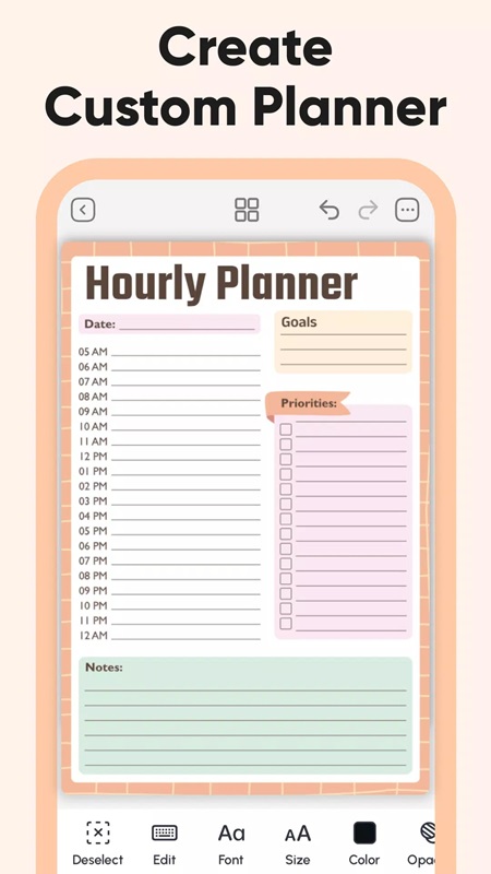Create and plan daily, weekly, monthly in Daily Planner and Journal MOD APK