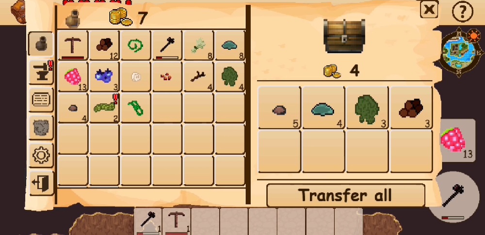 Open treasure chests in Survival RPG 5 MOD APK
