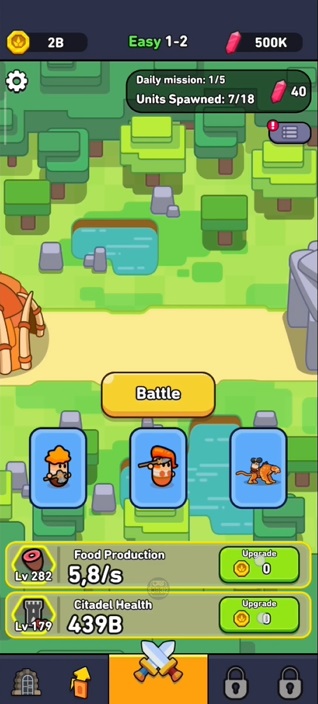 Upgrade skills for soldiers in Eternal Empire MOD APK