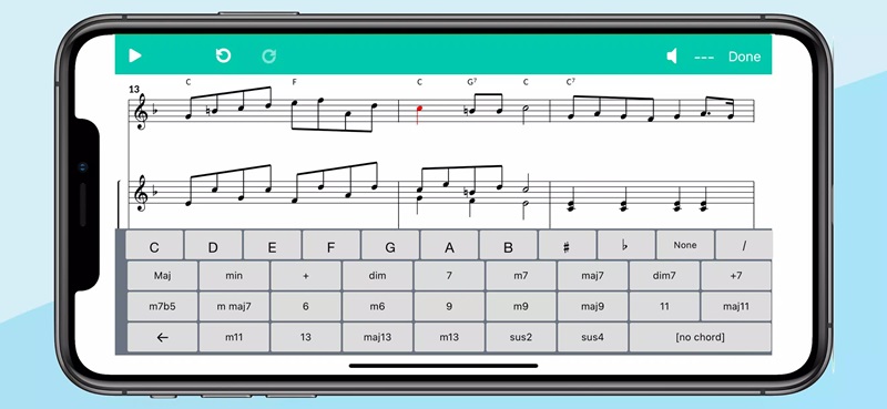 Choose more music notations that match the music you compose in Score Creator MOD APK