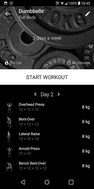 Dumbbell Home Workout mod