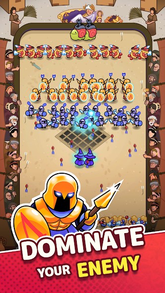 Each battle zone presents a new enemy in Draft Showdown MOD APK