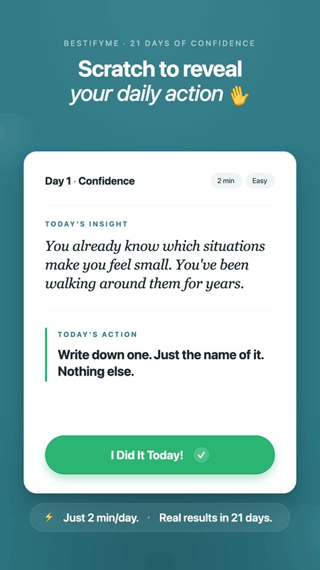 Search and select content that aligns with your goals in the Personality Development App MOD APK