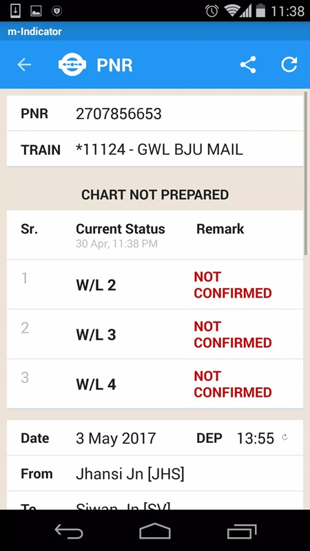 Show customer profile on train tickets in m-Indicator MOD APK