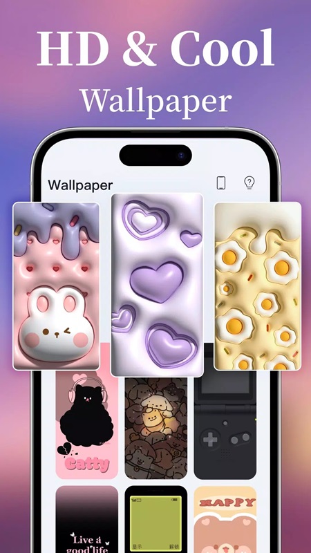 Own wallpaper collections with diverse styles in Mico MOD APK