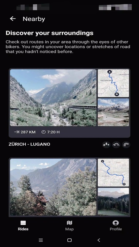 Discover more new tourist destinations in calimoto MOD APK