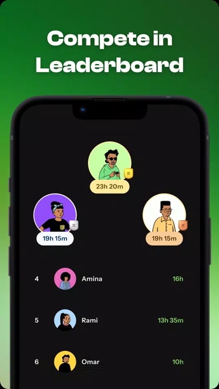 Compete with friends for the best time on the leaderboard in Regain MOD APK