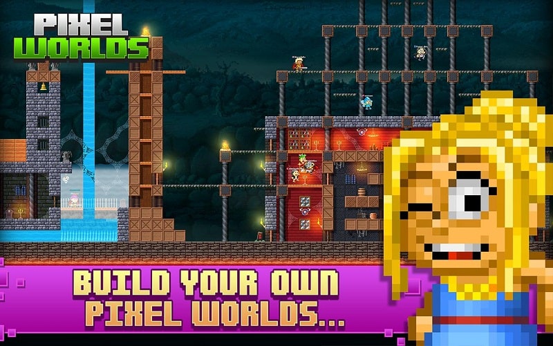 Pixel Worlds MMO Sandbox mod apk free