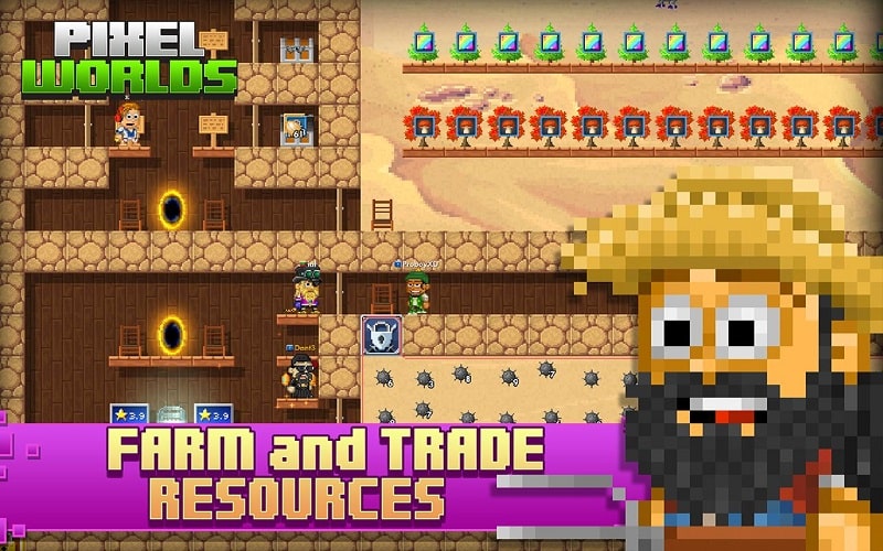 Pixel Worlds MMO Sandbox free