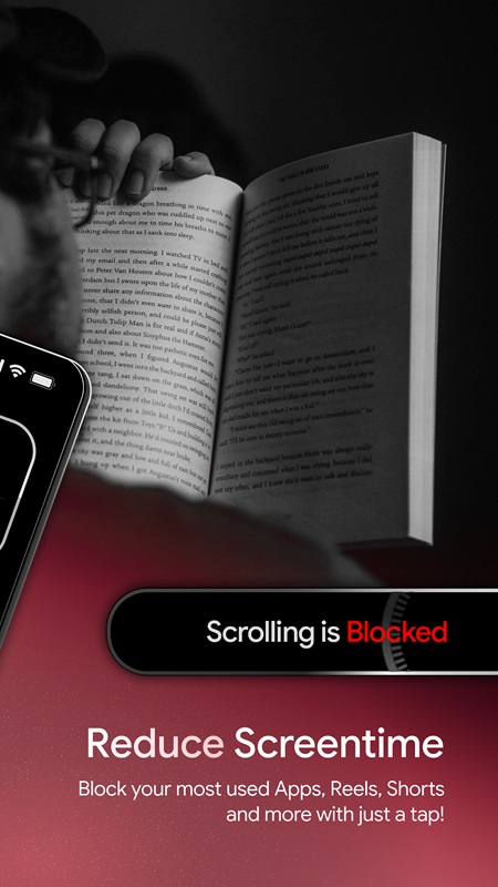 Block short videos to improve focus while doing internships and studying in Block Scroll MOD APK