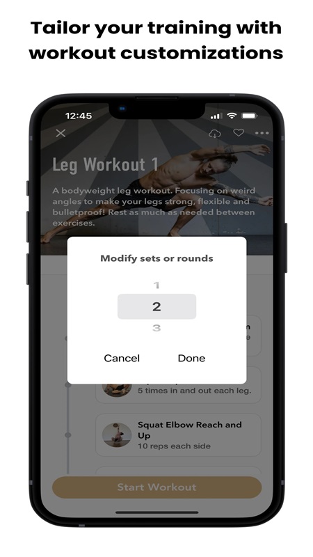 Customize your workout program to your liking in LeoMoves MOD APK