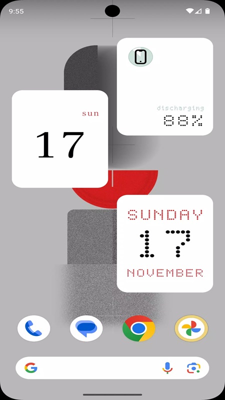 Track and capture every event through the calendar widget in Something OS Widgets MOD APK