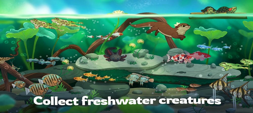 Explore new areas in Pondlife MOD APK