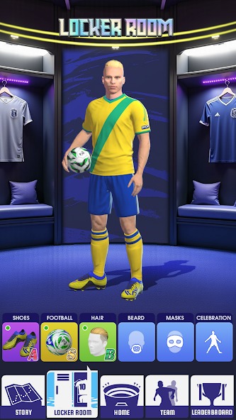 Change the appearance of your player in Soccer Legend MOD APK
