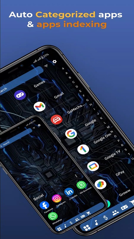 Access more beautiful wallpaper themes in Orbit Launcher MOD APK