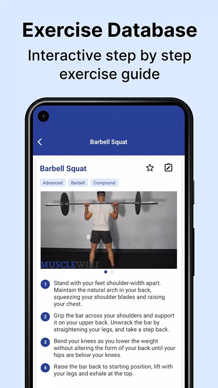 Discover many bodybuilding exercises with detailed instructions in MuscleWiki MOD APK