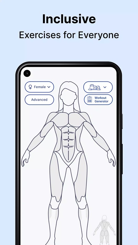 Choose and explore the human body in MuscleWiki MOD APK