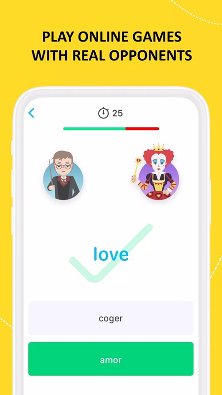 Conquer different game dimensions after each lesson in EWA Learn English & Spanish MOD APK