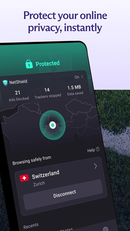 Enhance the security of your personal data in Proton VPN MOD APK