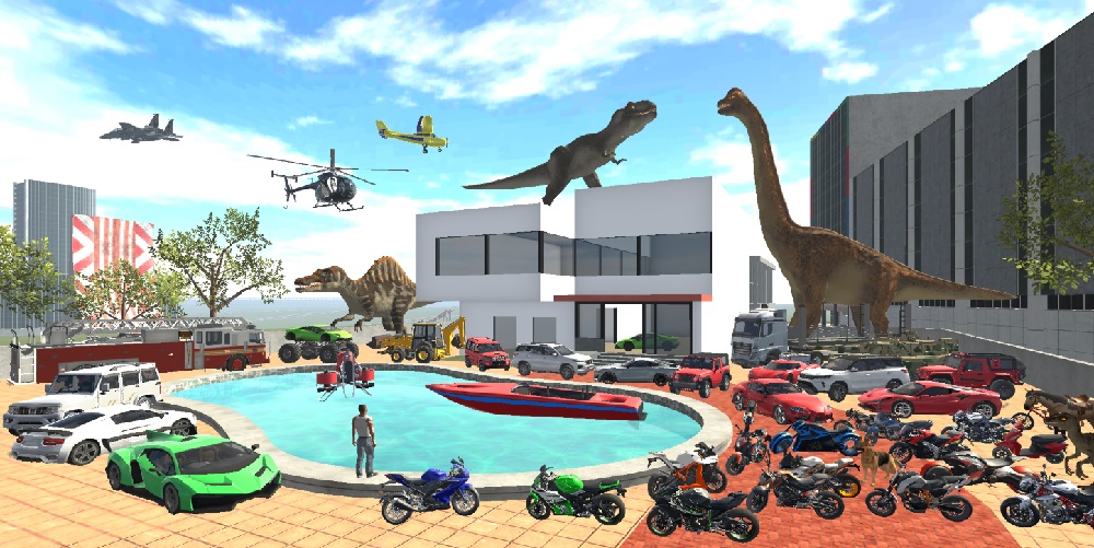 Make multiple calls to different numbers to summon new items in Indian Bikes Driving 3D MOD APK
