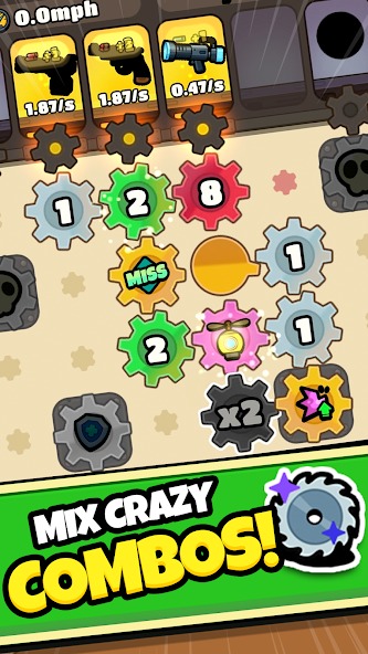Upgrade your weapons' power using the gear mechanism in Gear Truck MOD APK