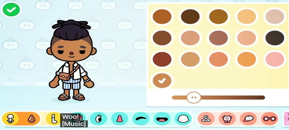 Change characters to your liking in Toca Boca World MOD APK