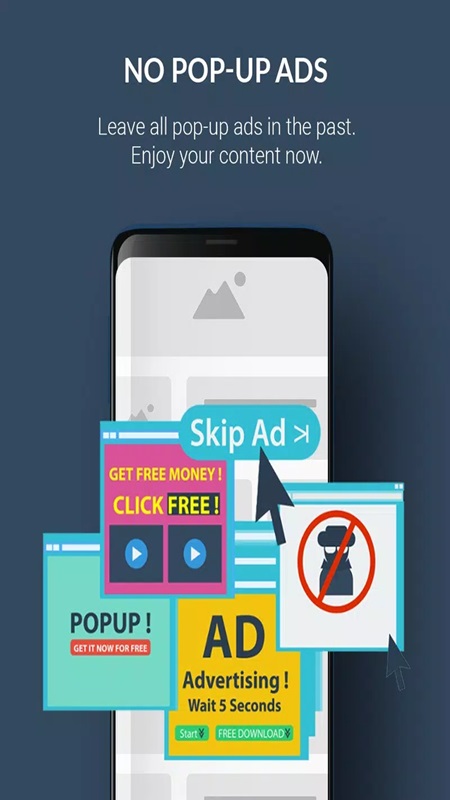 Easily remove malicious websites with AdBlocker Ultimate Browser MOD APK