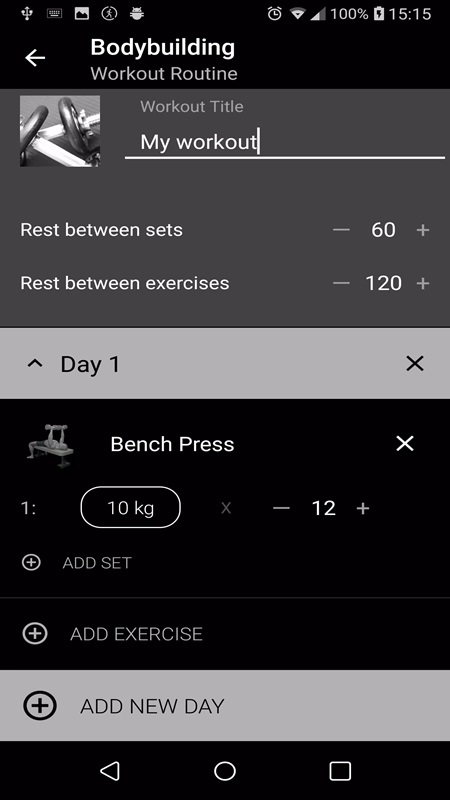 Freely customize and add your favorite bodybuilding exercises in Bodybuilding. Weight Lifting MOD APK