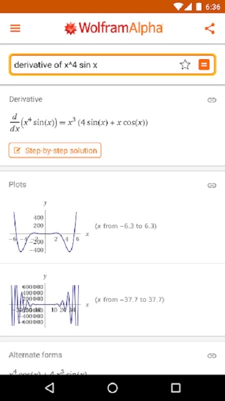 WolframAlpha mod